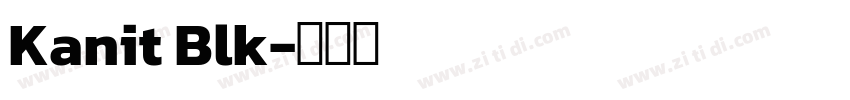 Kanit Blk字体转换